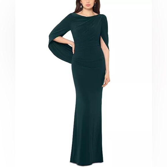 BETSY & ADAM
Drape-Back Gown - Picture 1 of 8